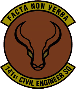 Air Force 141st Civil Engineer Sq. Unit Patch-OCP