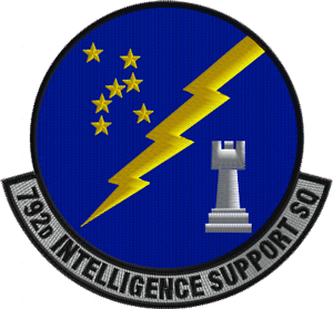 792d Intelligence Support Squadron Unit Patch-Colored
