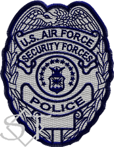 US Air Force Civilian Police Badge Patch