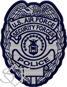 US Air Force Civilian Police Badge Patch US Air Force Civilian Police Badge Patch
