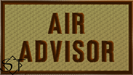 Duty Identifier Tab USAF Air Advisor OCP