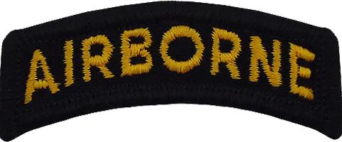 Airborne Tab Black/Gold Letters Airborne Tab Black/Gold Letters
