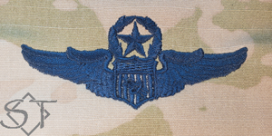 Air Force Pilot Wings Master Space Blue-Astronaut