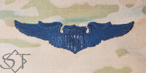 Air Force Pilot Wings Basic Space Blue-Astronaut
