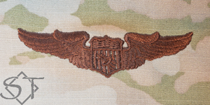 Air Force Pilot Wings Basic Spice Brown-Astronaut