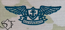 OCP Navy Aviation Warfare Embroidered Badge-Space Blue