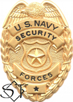 US Navy Security Forces Badge-Metal