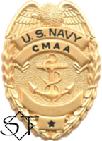 US Navy Command Master-At-Arms CMAA Badge-Metal