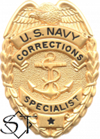 US Navy Corrections Specialist Badge-Metal