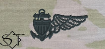 OCP Navy Navy Balloon Pilot Embroidered Badge-Black
