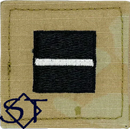 Air Force ROTC OCP Cadet Second Lieutenant Rank Insignia Pre-Folded 2x2 without Velcro
