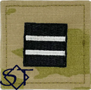 Air Force ROTC OCP Cadet Captain Rank Insignia Pre-Folded 2x2 without Velcro