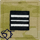 Air Force ROTC OCP Cadet Major Rank Insignia Velcro