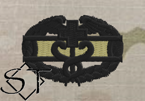 Combat Medic Badge 1st Award-OCP Black Combat Medic Badge 1st Award-OCP Black