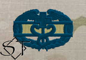 Combat Medic Badge 1st Award-OCP Space Blue Combat Medic Badge 1st Award-OCP Space Blue