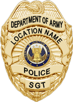 Department of Army Civilian Police Badge-Supervisor Department of Army Civilian Police Badge-Supervisor