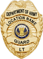Department of Army Civilian Security Guard Badge-Supervisor