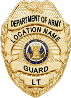 Department of Army Civilian Security Guard Badge-Supervisor Department of Army Civilian Security Guard Badge-Supervisor