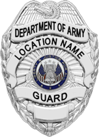 Department of Army Civilian Security Guard Badge