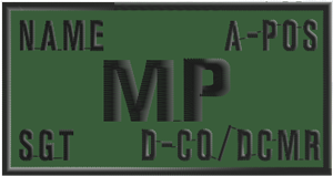 DCMR MP Identification Patch
