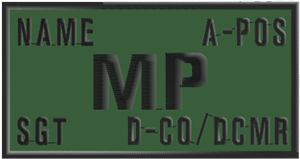 DCMR MP Identification Patch DCMR MP Identification Patch