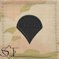 Army Rank Insignia-E4 Mafia Specialist Velcro Army Rank Insignia-E4 Mafia Specialist Velcro