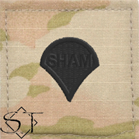 Army Rank Insignia-E4 Specialist "Sham Shield" Velcro Army Rank Insignia-E4 Specialist "Sham Shield" Velcro