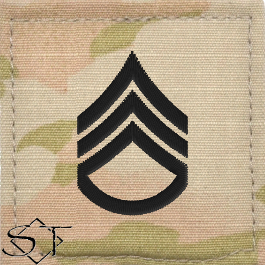 Army Rank Insignia-E6 SSG Staff Sergeant Velcro