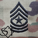 Army Rank Insignia-E9 SGM Sergeant Major Sew-On Pair