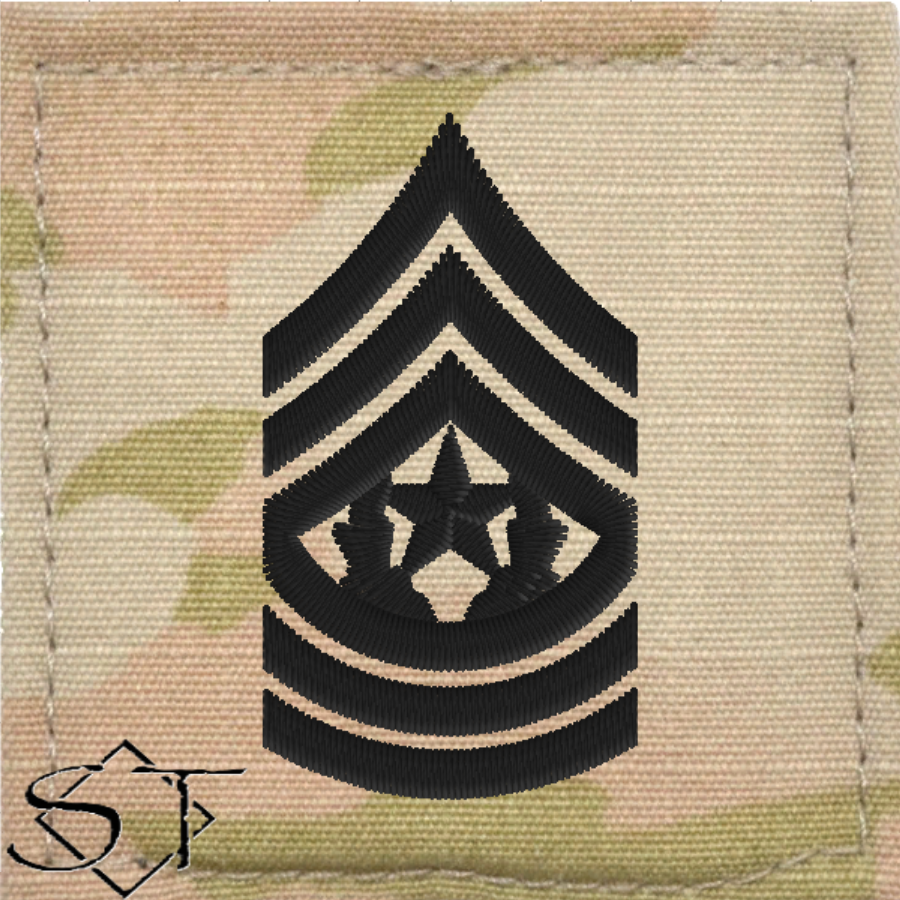 Army Rank Insignia-E9 CSM Command Sergeant Major Velcro