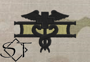 Expert Field Medic Badge-OCP Black Expert Field Medic Badge-OCP Black