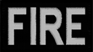 Duty Identifier Tab FIRE Fire Department Black / White Duty Identifier Tab FIRE Fire Department Black / White