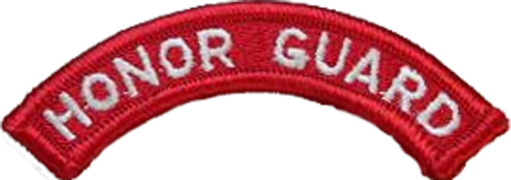 Honor Guard Tab United Nations Command Scarlet Honor Guard Tab United Nations Command Scarlet