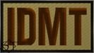 Duty Identifier Tab IDMT Independent Duty Medical Technician OCP-Black Border Duty Identifier Tab IDMT Independent Duty Medical Technician OCP-Black Border
