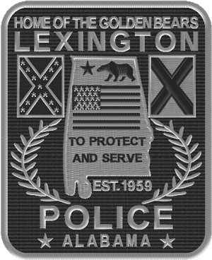 Lexington AL Police Shoulder Patch-Subdued