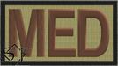 Duty Identifier Tab MED Medical OCP-Black Border Duty Identifier Tab MED Medical OCP-Black Border