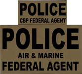 Tactical Vest Panel-CBP Air and Marine-Police