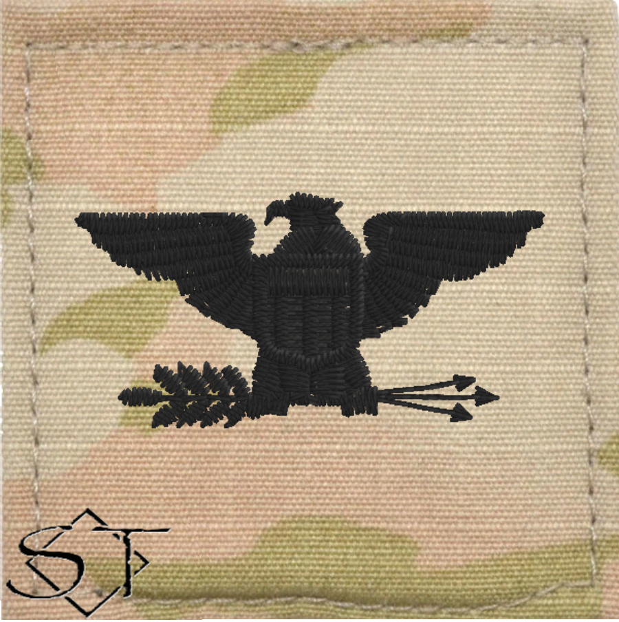 Army Rank Insignia-O6 COL Colonel Velcro