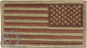 Uniform Flag-Bagby Green and Spice Brown OCP Reversed-Velcro