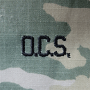 Army Rank Insignia-O.C.S. Letters Sew-On Pair - Click Image to Close