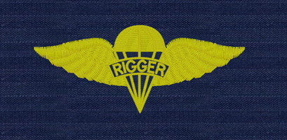 Parachute Rigger badge ODU-Gold Parachute Rigger badge ODU-Gold