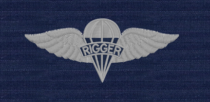 Parachute Rigger badge ODU-Silver Parachute Rigger badge ODU-Silver