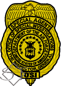 US Air Force OSI Special Agent Badge Patch US Air Force OSI Special Agent Badge Patch