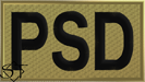 Brassard/Duty Identifier Tab PSD Personal Security Detachment/Detail OCP