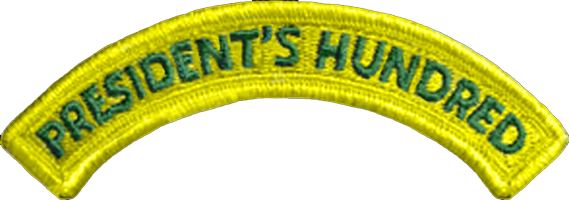 President's Hundred Tab Yellow/Green President's Hundred Tab Yellow/Green