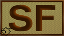 Duty Identifier Tab SF Security Forces OCP-Spice Brown Border