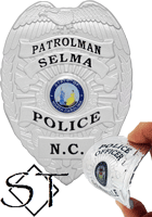 Selma NC Police FlexBadge Patch