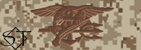 NWUII AOR1 Navy Special Warfare Embroidered Badge-Desert