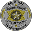 Tulsa OK Housing Authority Criminal Investigator Badge Patch