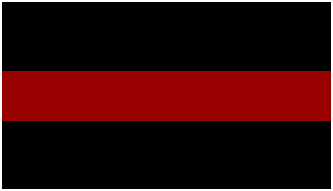 Thin Red Line Decal - Reflective-Small